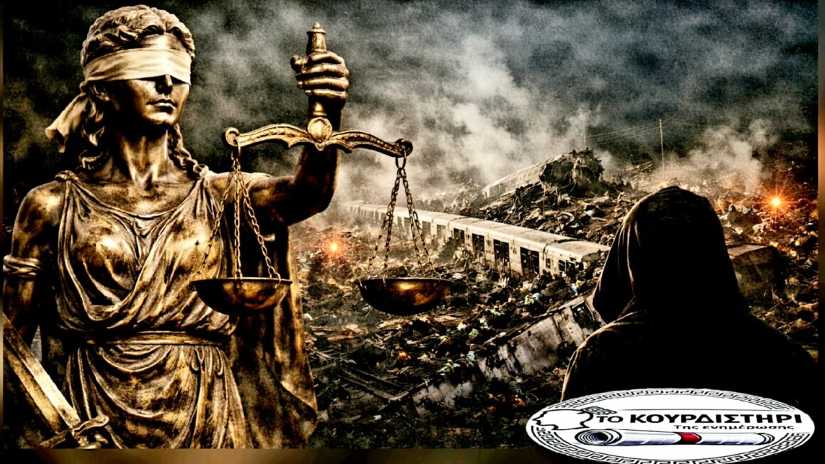 Η “τυφλή” Δικαιοσύνη και το οργανωμένο σκοτάδι των Τεμπών