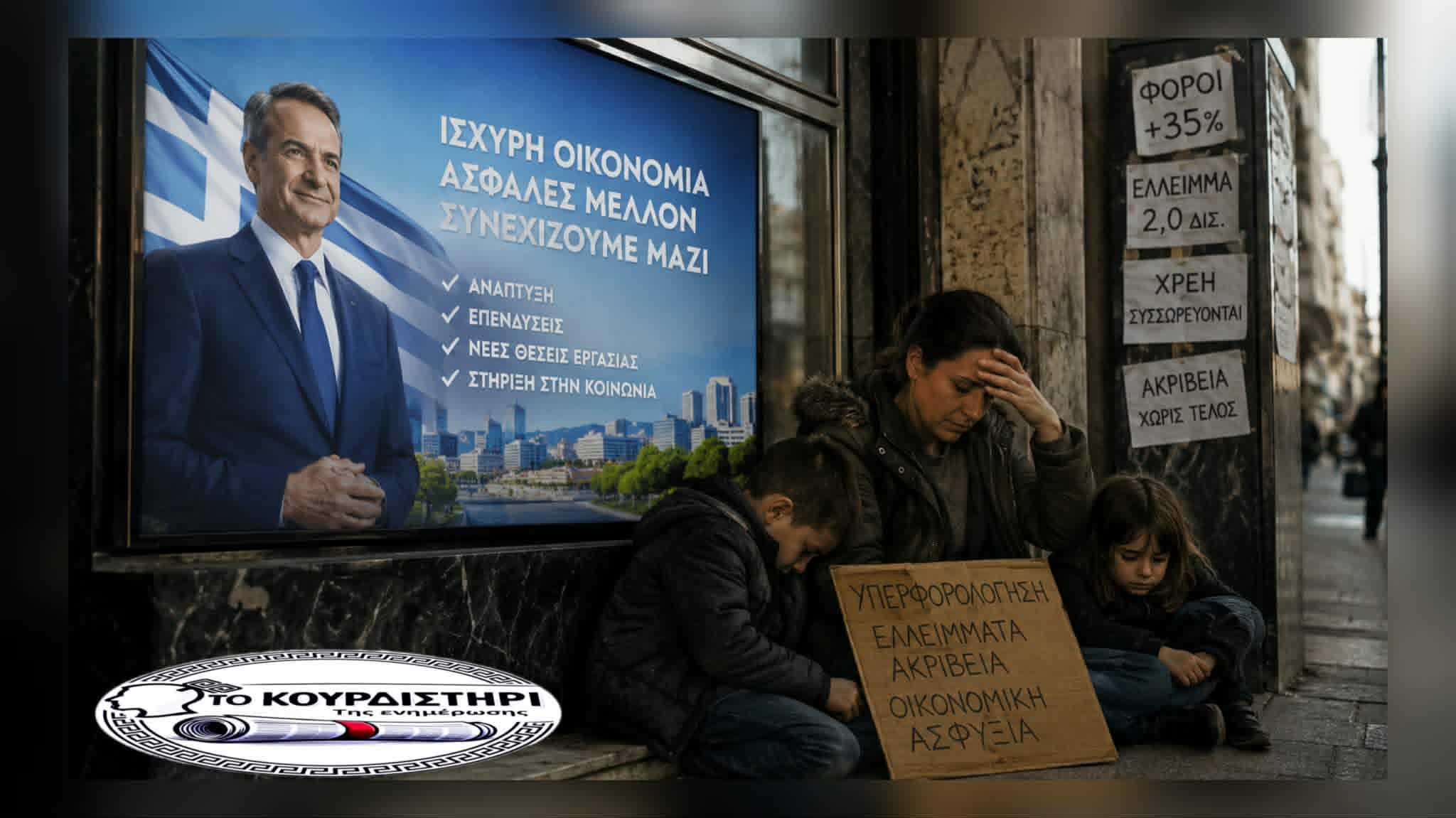 143% του ΑΕΠ: Η βιτρίνα της κυβέρνησης μακριά από την αλήθεια που βιώνουν οι πολίτες